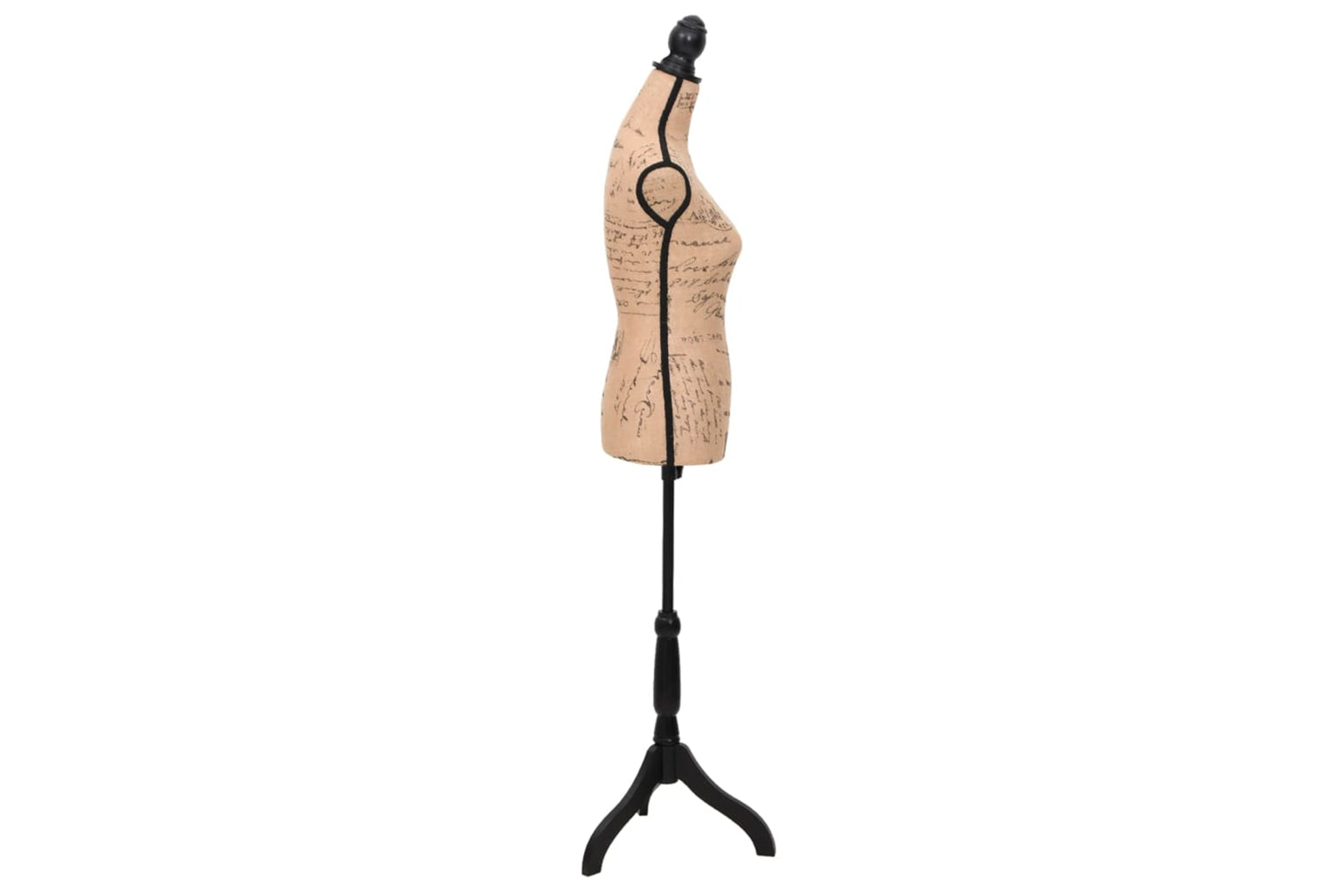 Vidaxl 30029 Ladies Bust Display Bust Brown Black Jute Female Mannequin Display-3