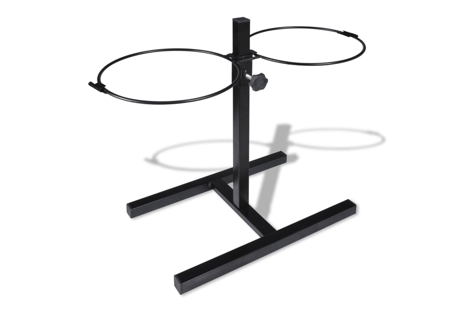 Vidaxl 170093 Adjustable Double Diner Pet Dog Feeding Stand & 2 X 4.1l Stainless Steel Bowls-6