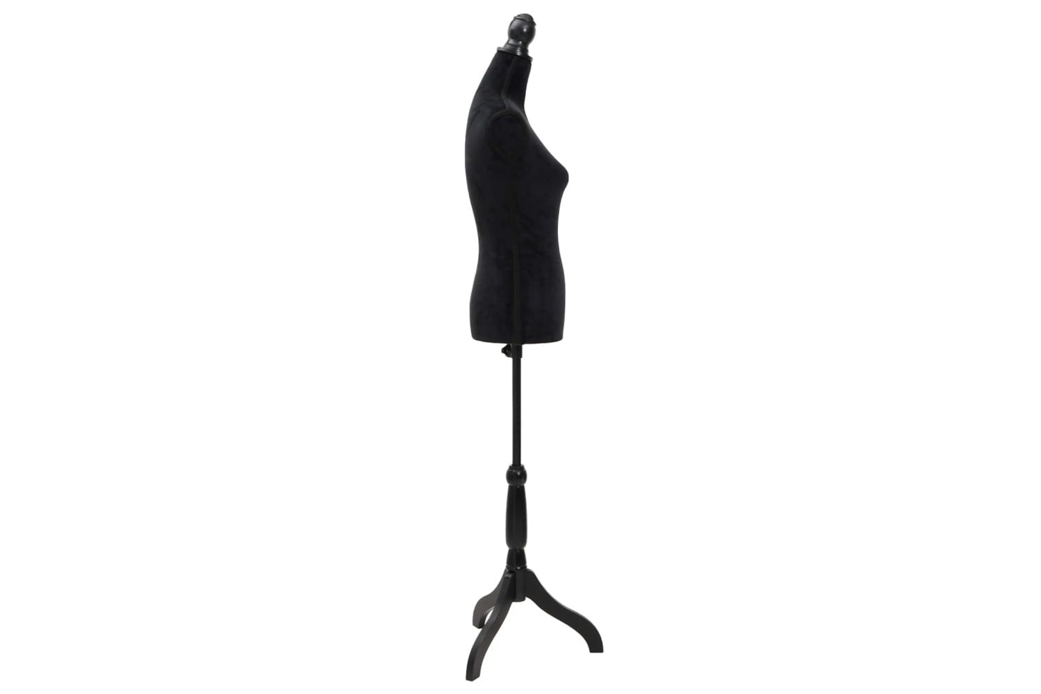 Vidaxl 30028 Ladies Bust Display Black Female Mannequin Female Dress Form-3