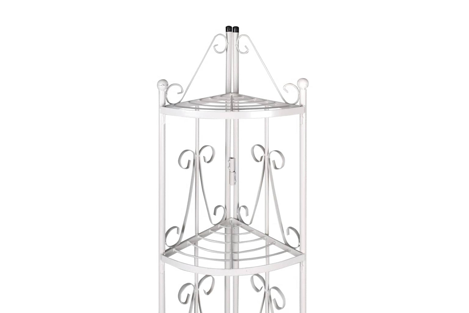 Vidaxl 40783 Corner Plant Rack White-3