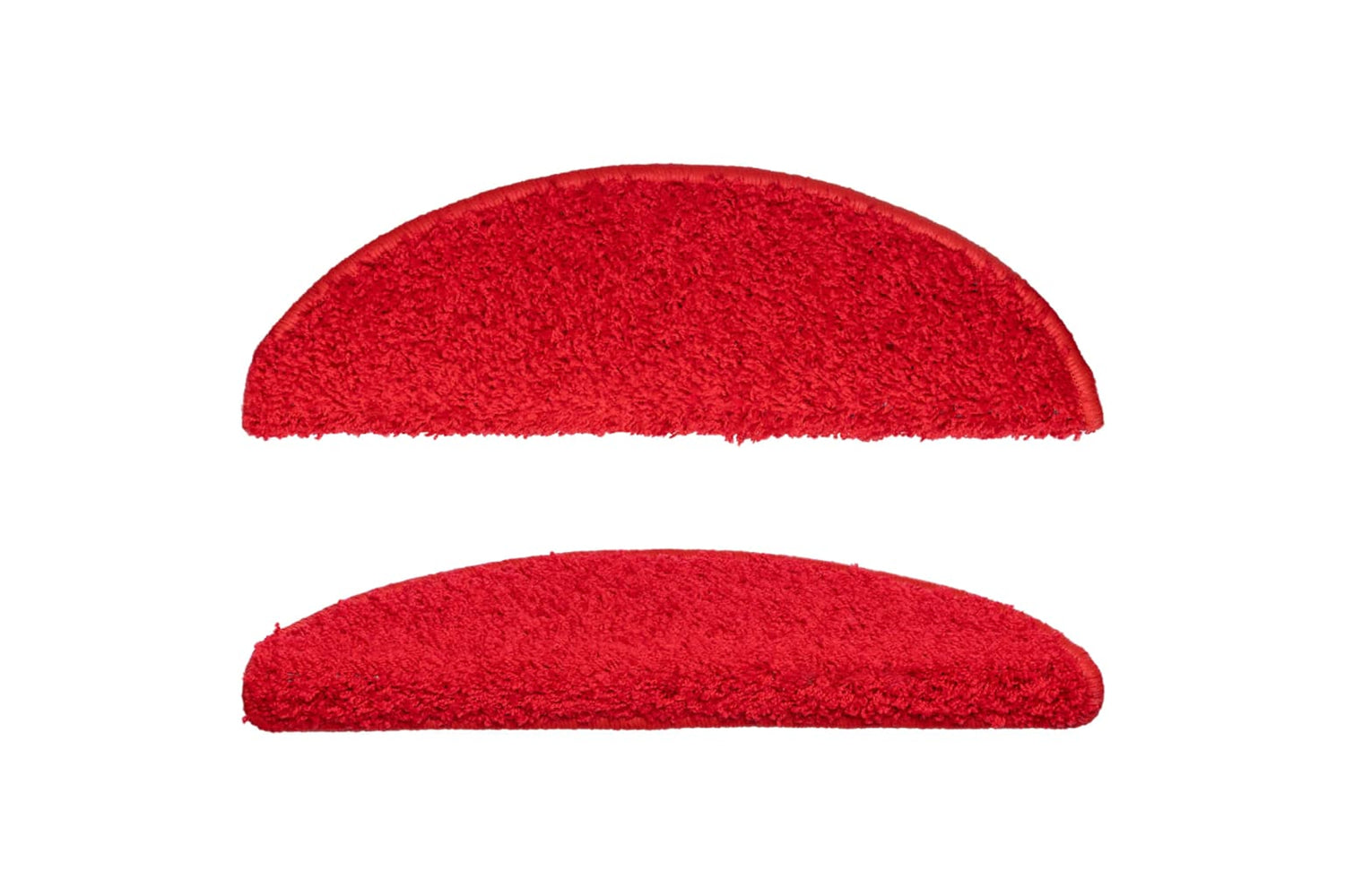 vidaXL 133899 Carpet Stair Treads 15 Pcs Red 56x17x3cm-3