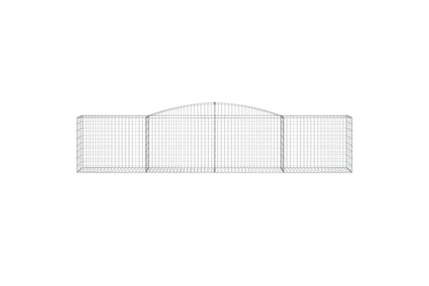 vidaXL 3146991 Arched Gabion Baskets 10 Pcs 400x50x80/100cm Galvanised Iron-3