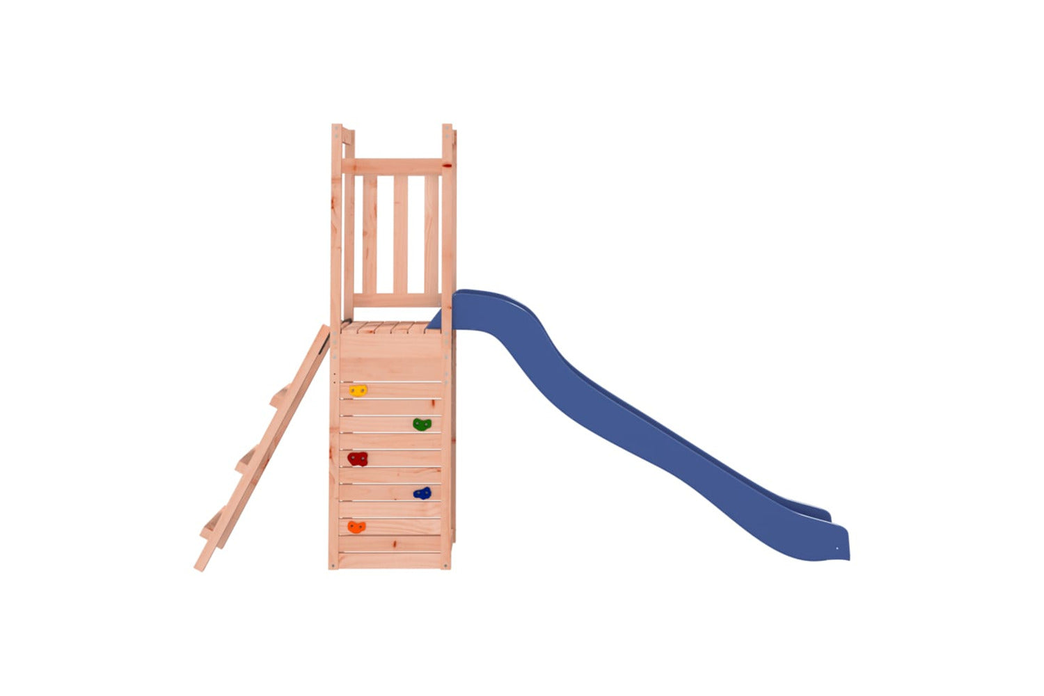 Vidaxl 3155913 Playhouse With Slide Rockwall Solid Wood Douglas-3