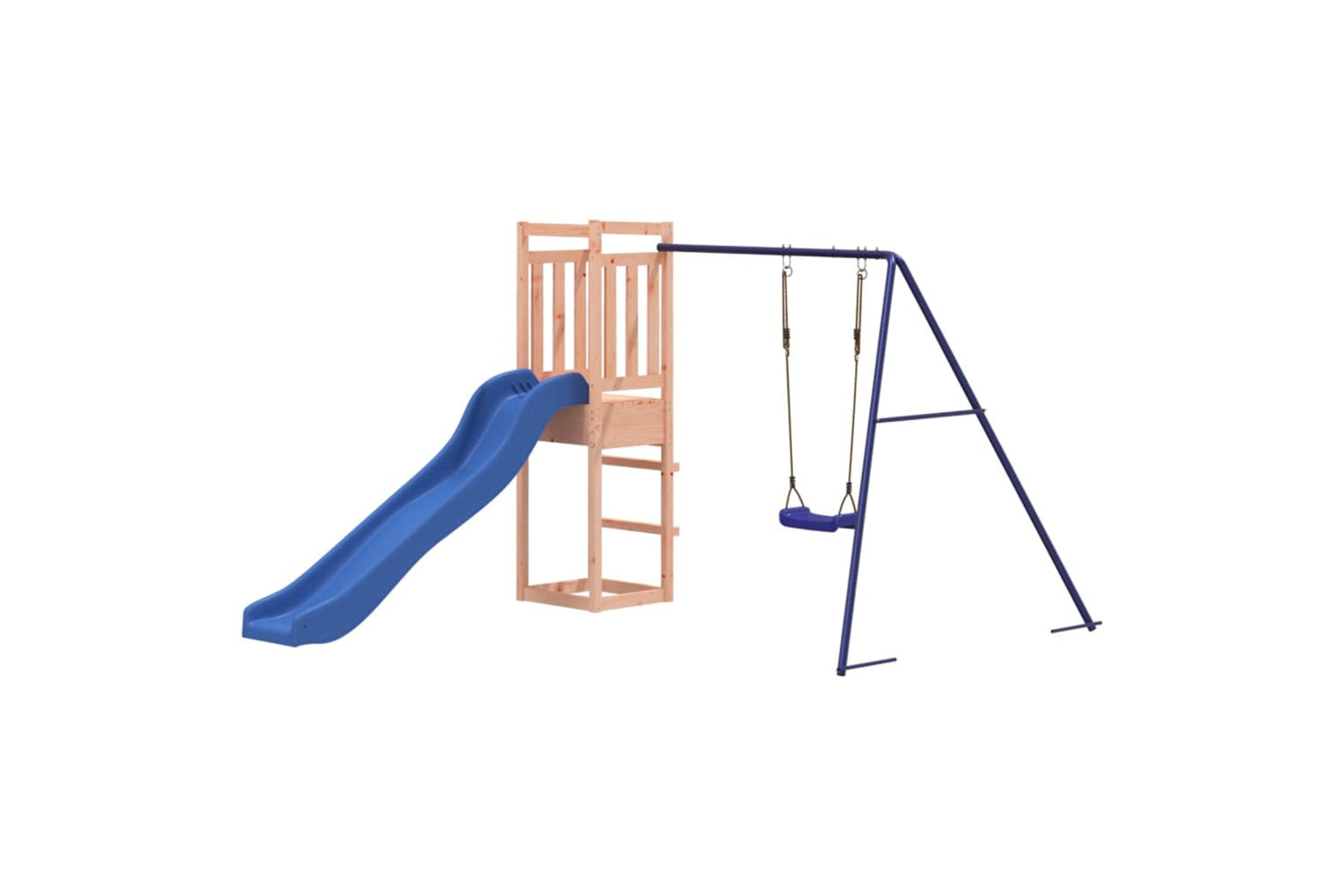 Vidaxl 3155955 Playhouse With Slide Swing Solid Wood Douglas-3