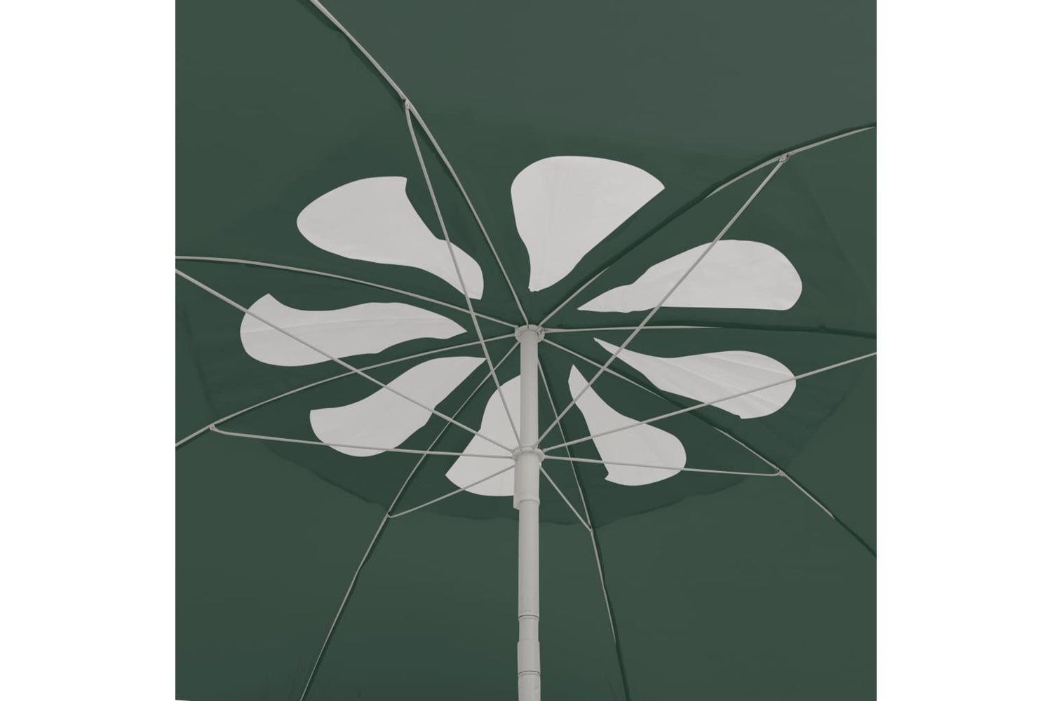 vidaXL 314717 Beach Umbrella Green 300cm-6