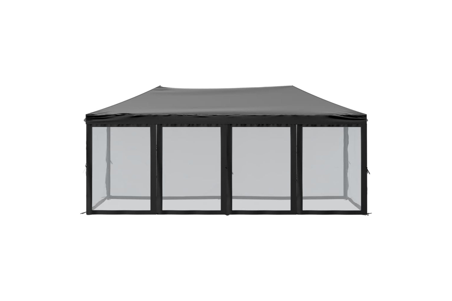 Vidaxl 93553 Folding Party Tent With Sidewalls Black 3x6 M-2