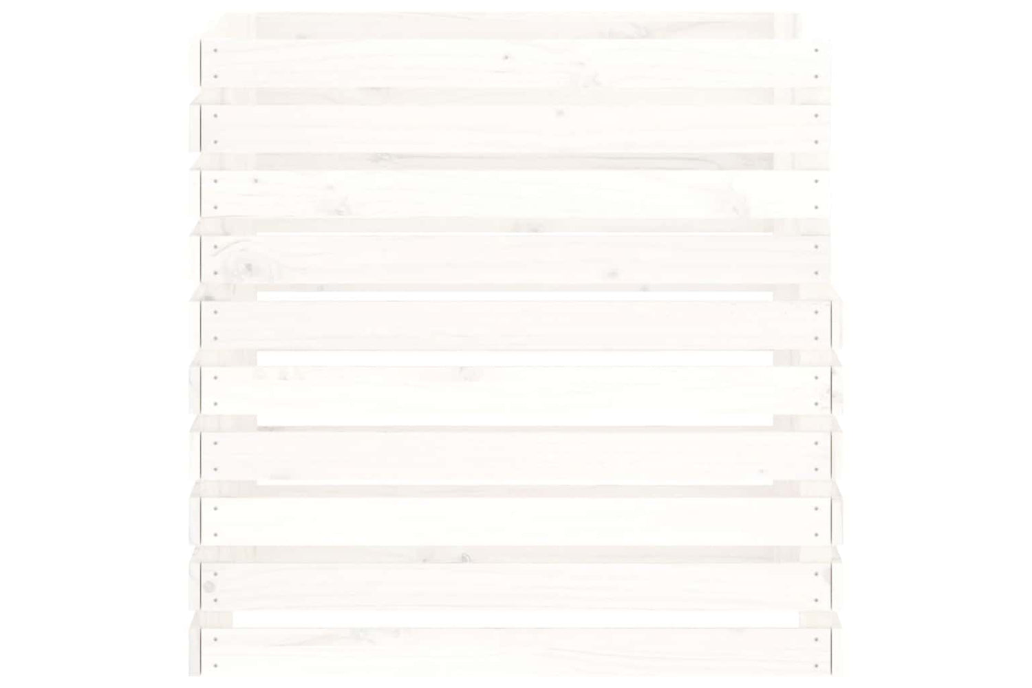 vidaXL 822188 Composter White 80x80x78cm Solid Wood Pine-5
