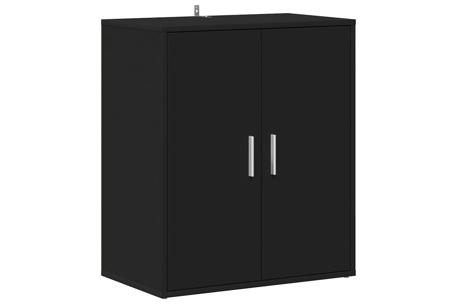 vidaXL 808919 Shoe Cabinet Black 60x35x70cm Engineered Wood