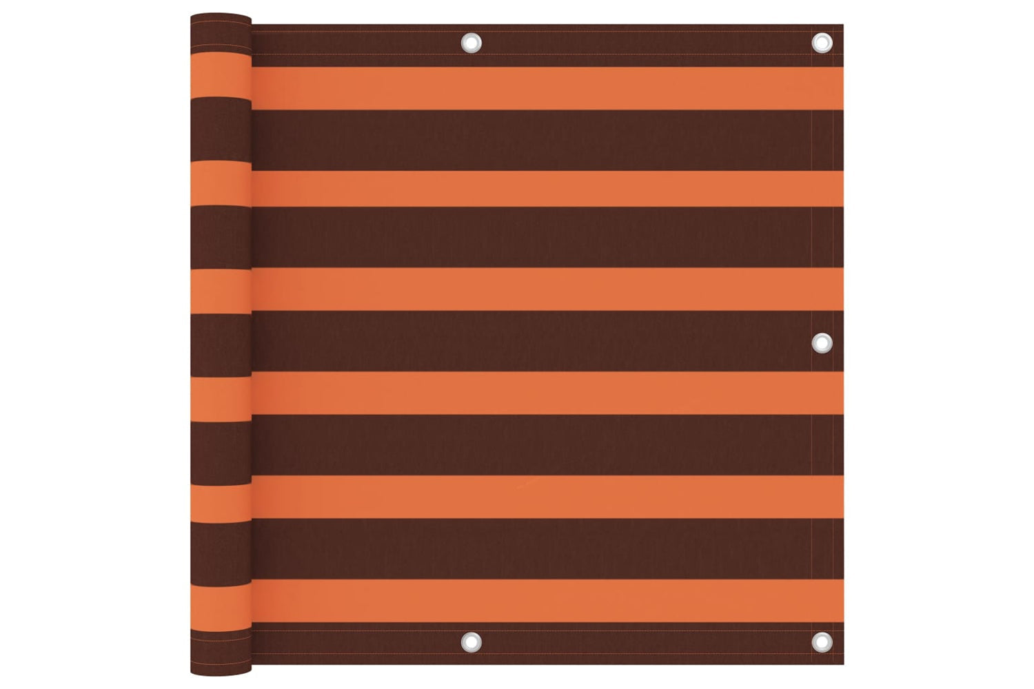 vidaXL 134931 Balcony Screen Orange And Brown 90x600cm Oxford Fabric