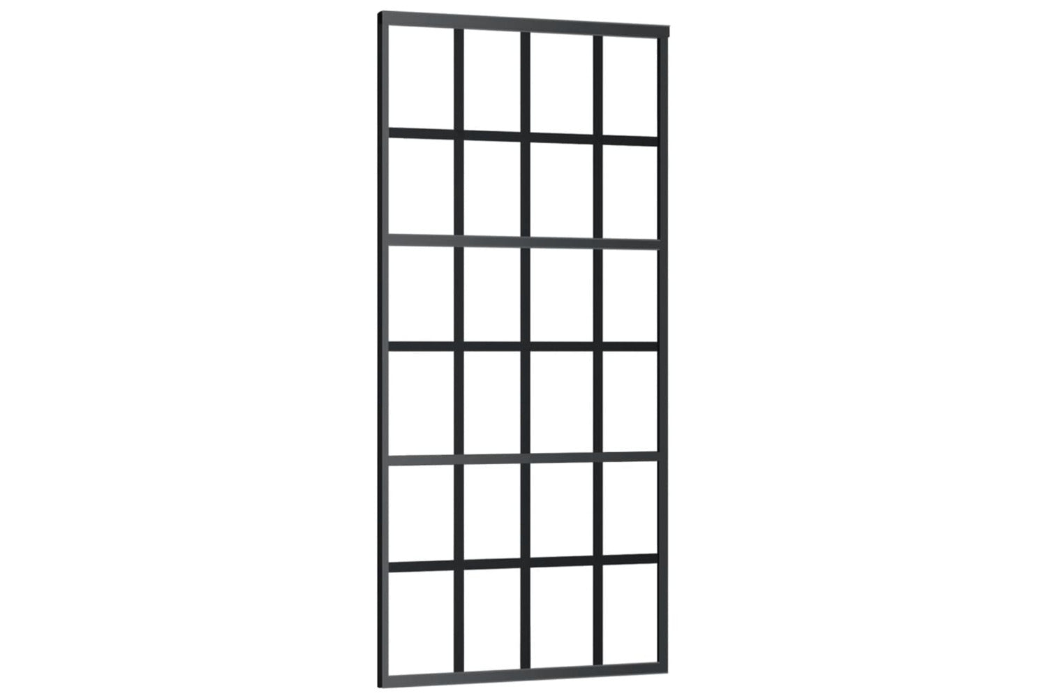 vidaXL 151021 Sliding Door Esg Glass And Aluminium 90x205cm Black-2