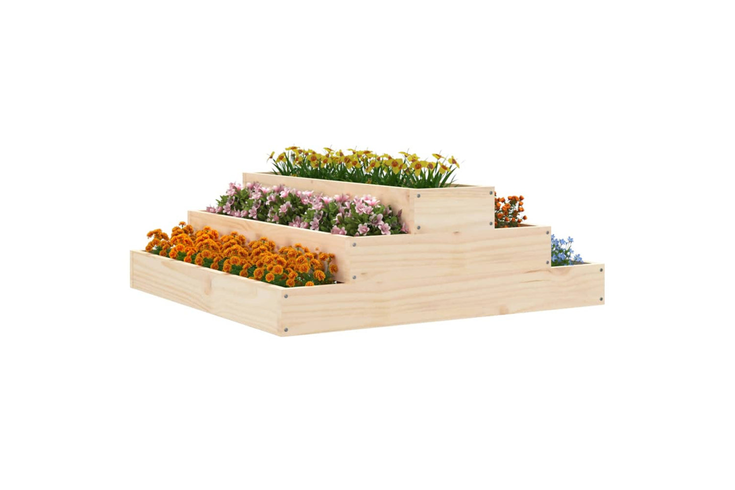 vidaXL 823892 Planter 80x80x27cm Solid Wood Pine-2