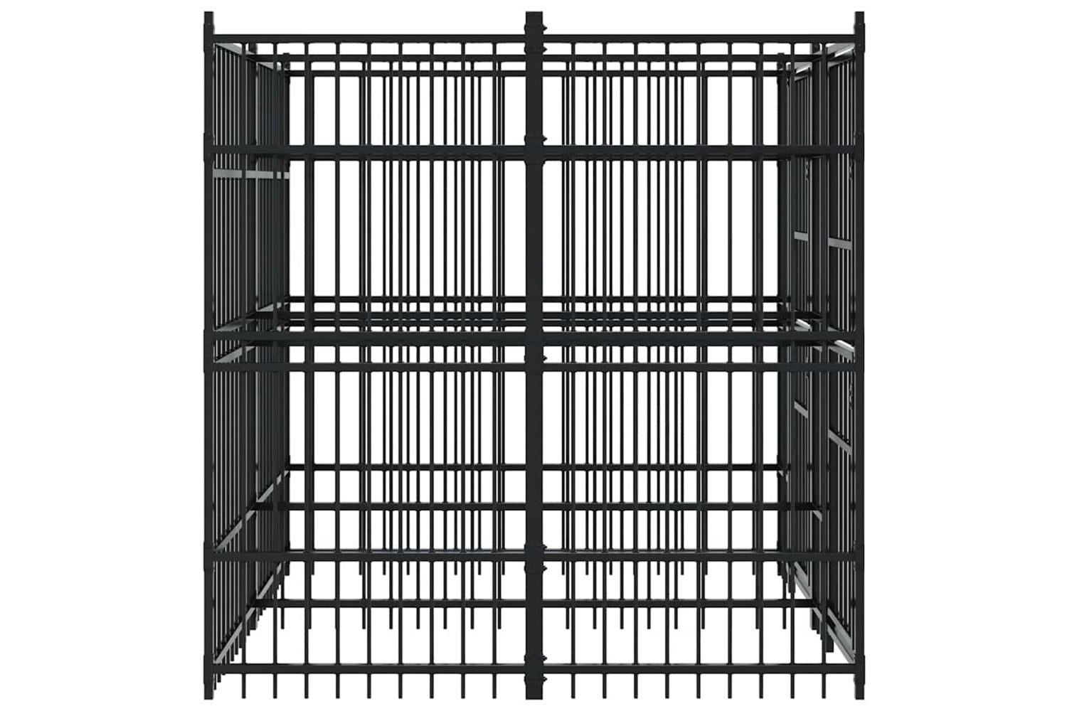 Vidaxl 3097937 Outdoor Dog Kennel Steel 3.69 M2-5
