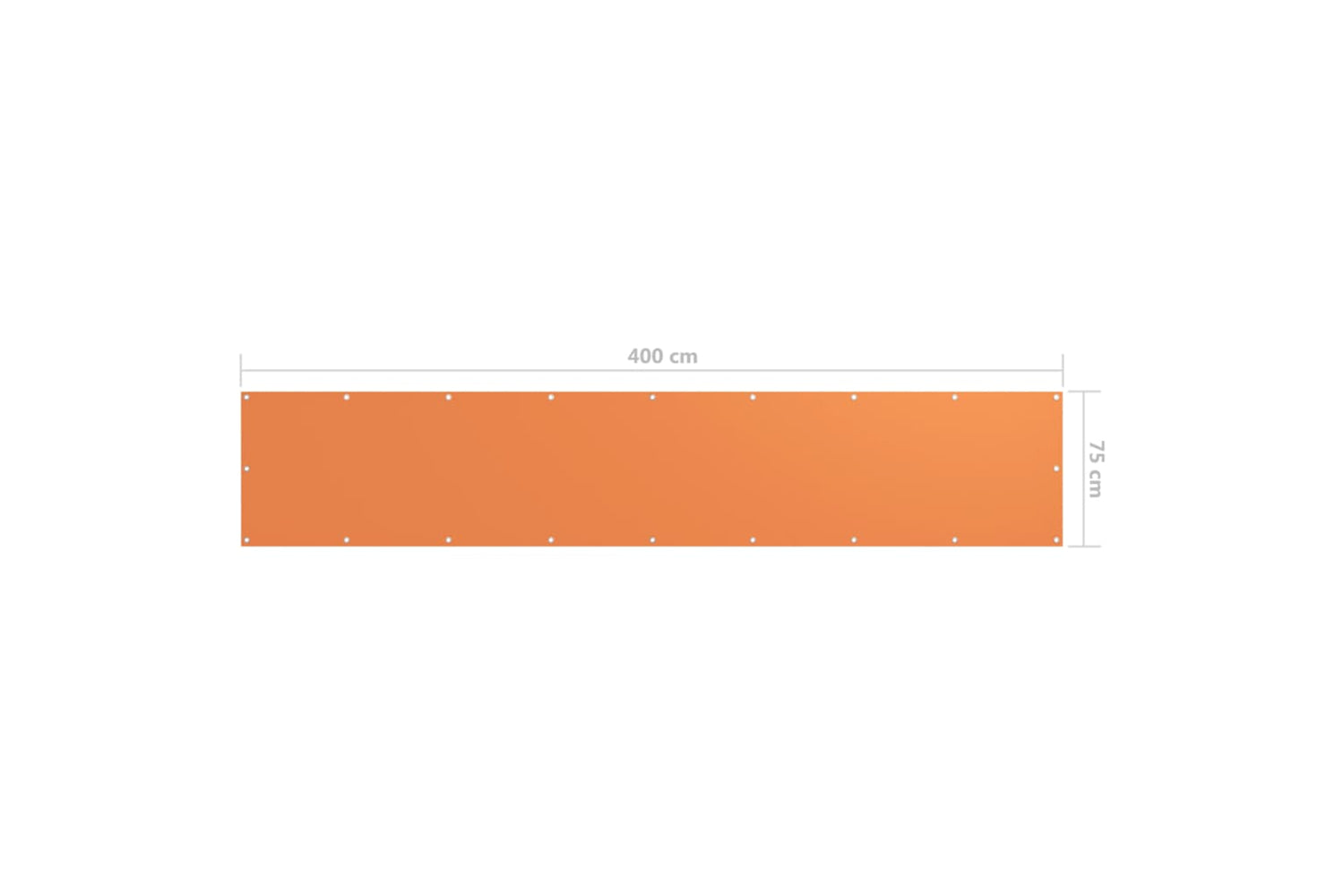 vidaXL 135045 Balcony Screen Orange 75x400cm Oxford Fabric-5