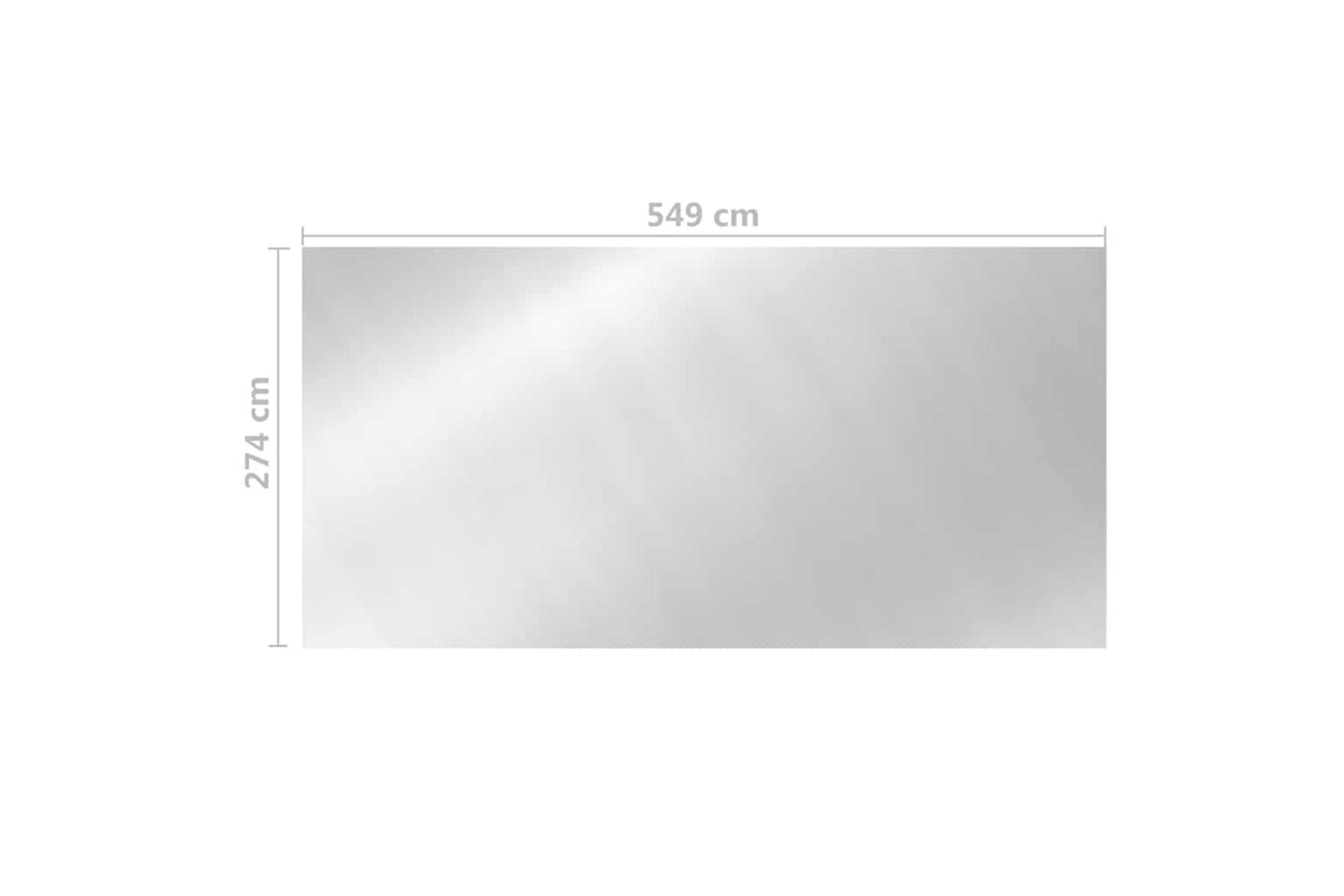 vidaXL 93095 Pool Cover Silver 549x274cm Pe-5