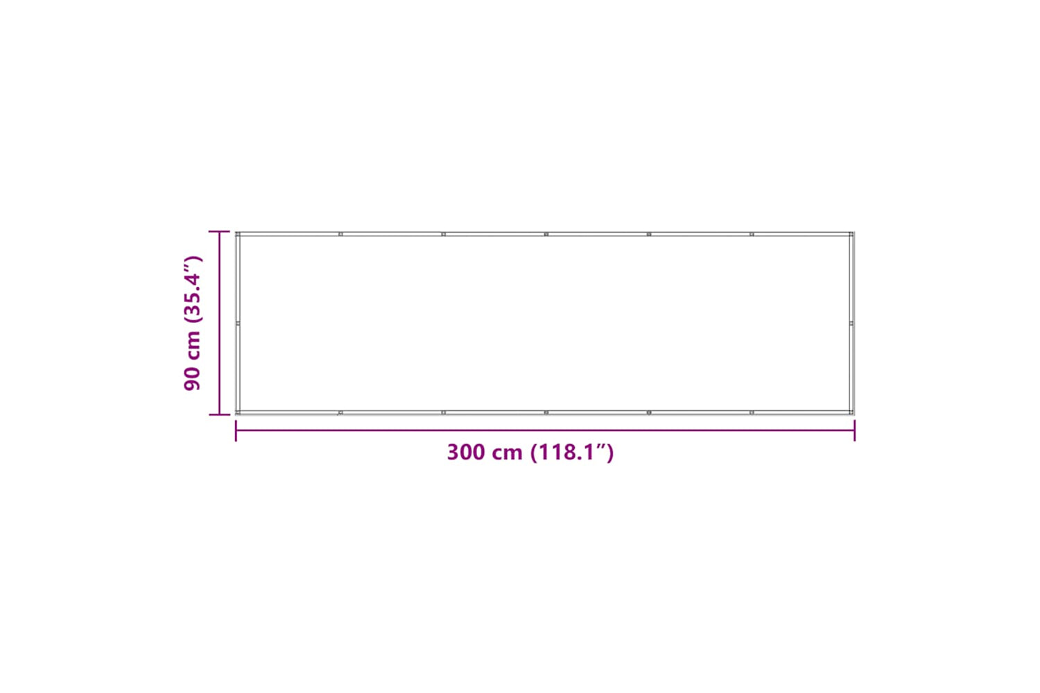 vidaXL 134868 Balcony Screen Anthracite 90x300cm Oxford Fabric-5