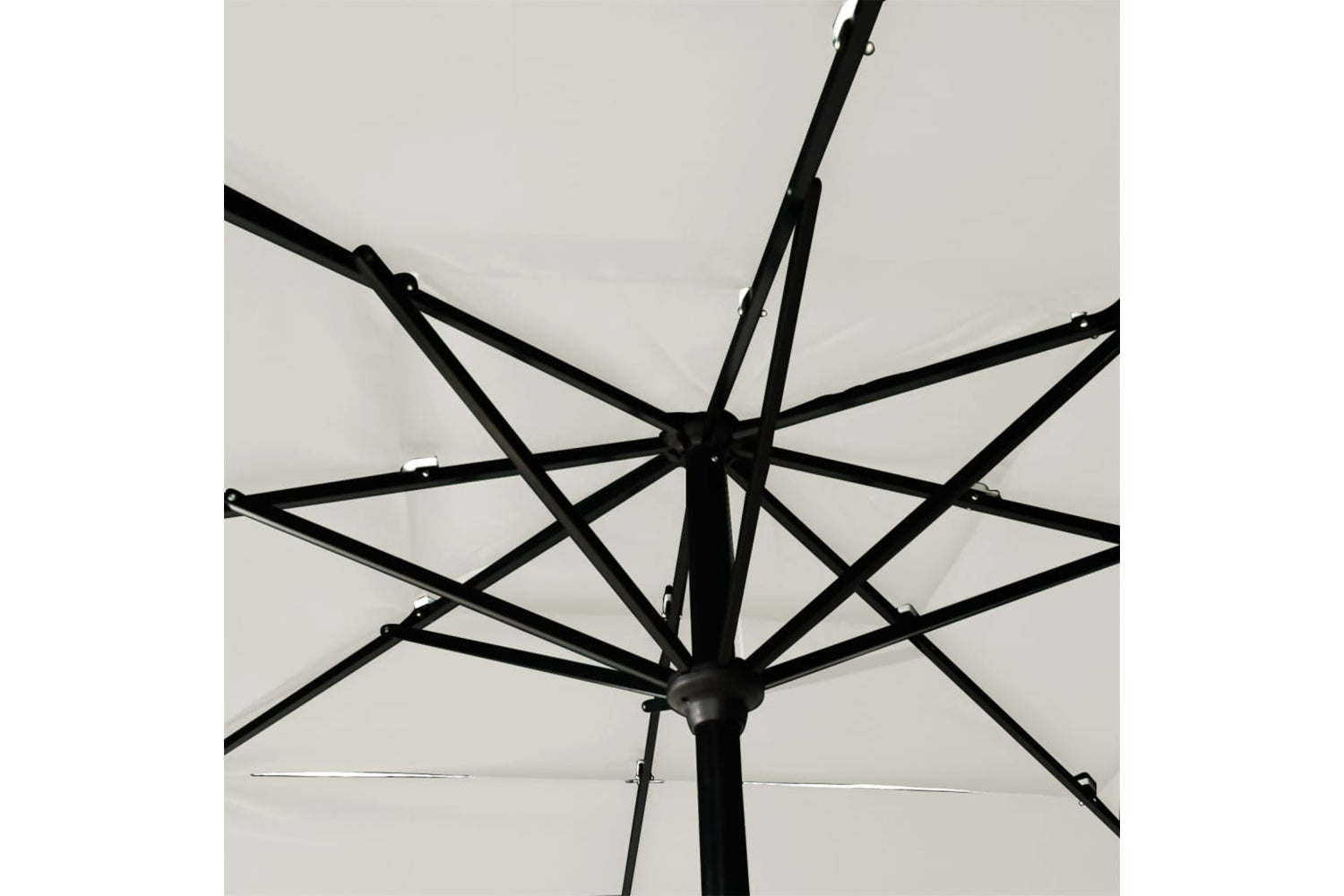 Vidaxl 313836 3-tier Parasol With Aluminium Pole Sand 2.5x2.5 M-5