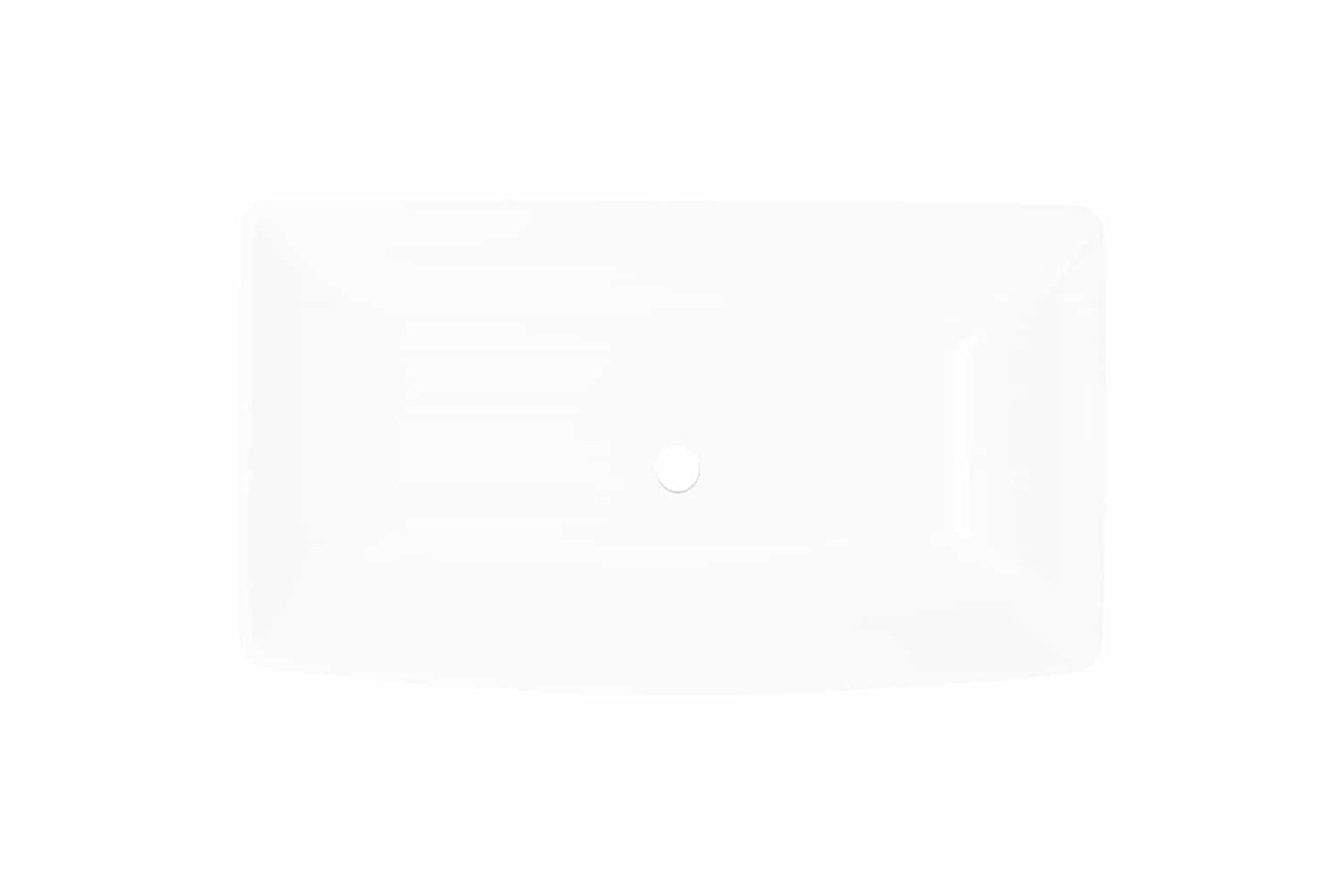 vidaXL 140691 Luxury Ceramic Basin Rectangular Sink White 71 X 39cm-2