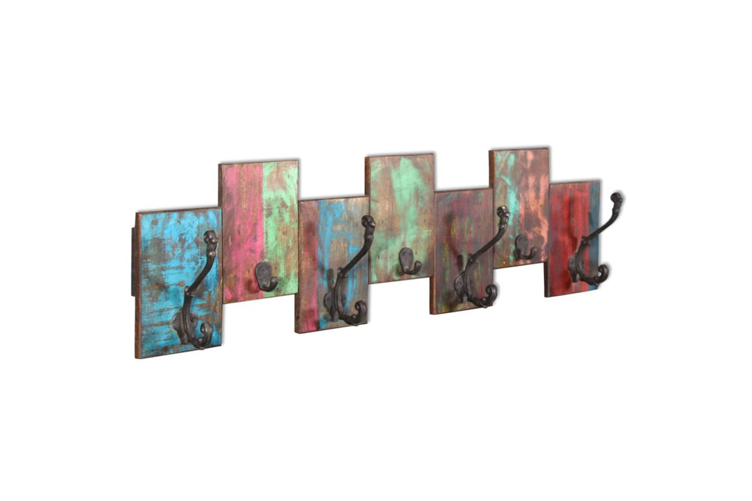 Vidaxl 243460 Coat Rack With 7 Hooks Solid Reclaimed Wood