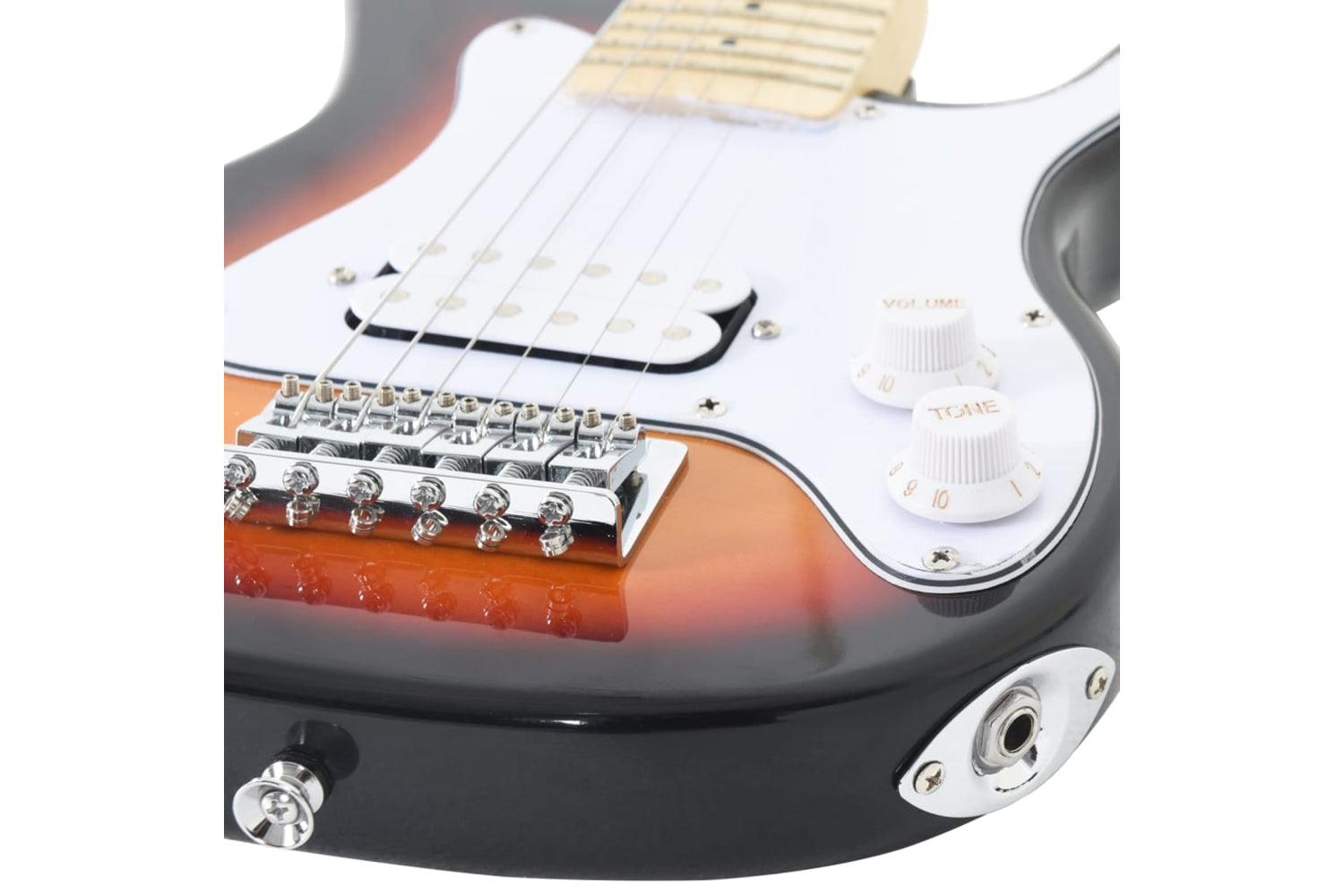 vidaXL 70195 Electric Guitar For Kids With Bag Brown And White 3/4 30"-7