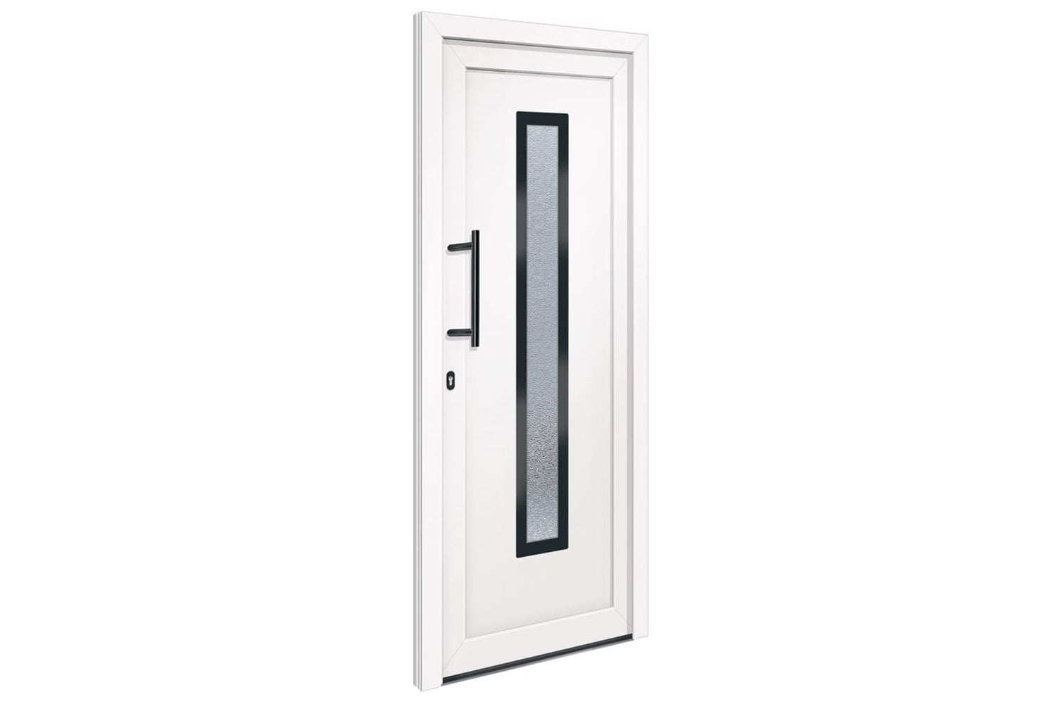 vidaXL 3157074 Front Door White 88x200cm Pvc-2