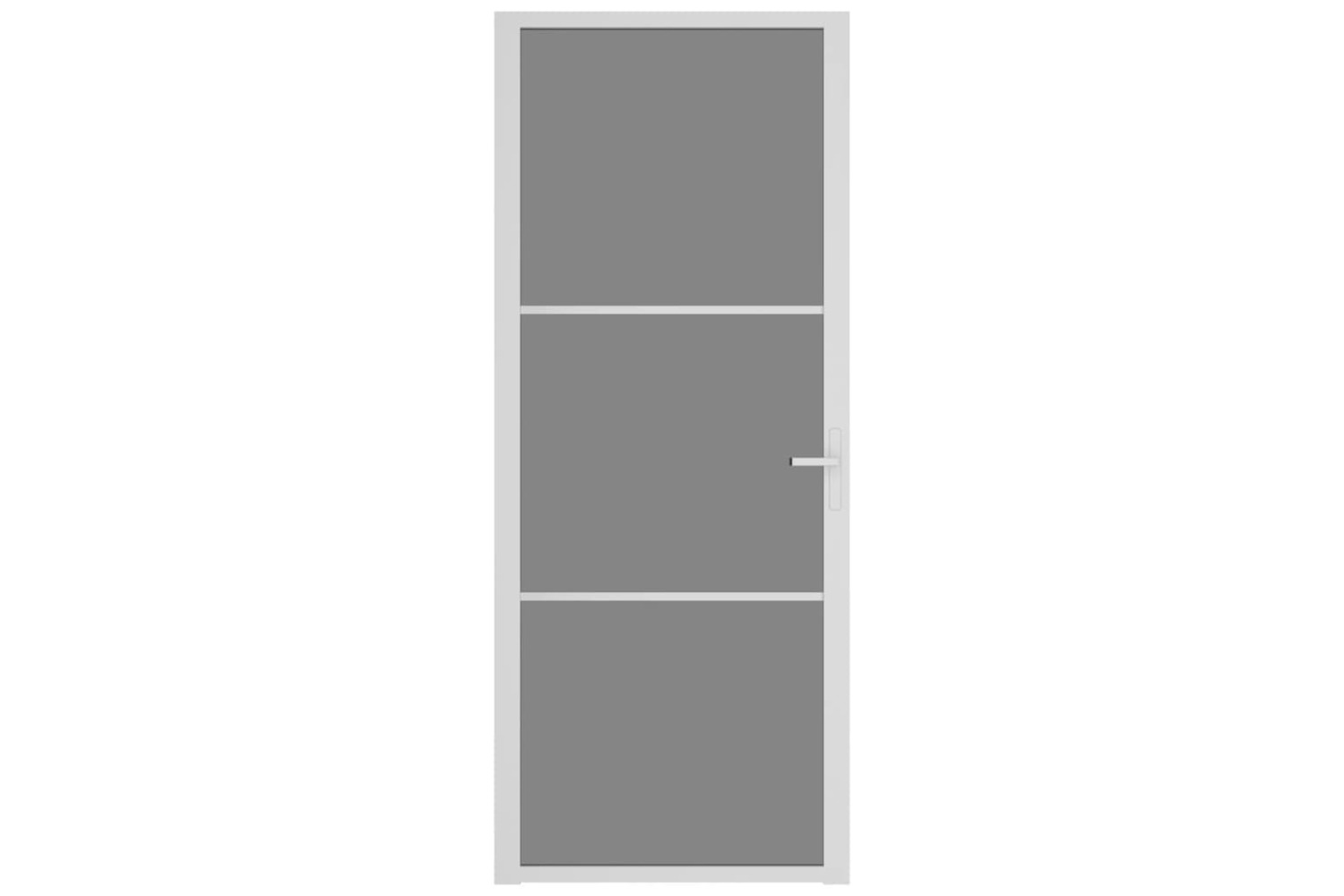 vidaXL 350585 Interior Door 83x201.5cm White Esg Glass And Aluminium-2