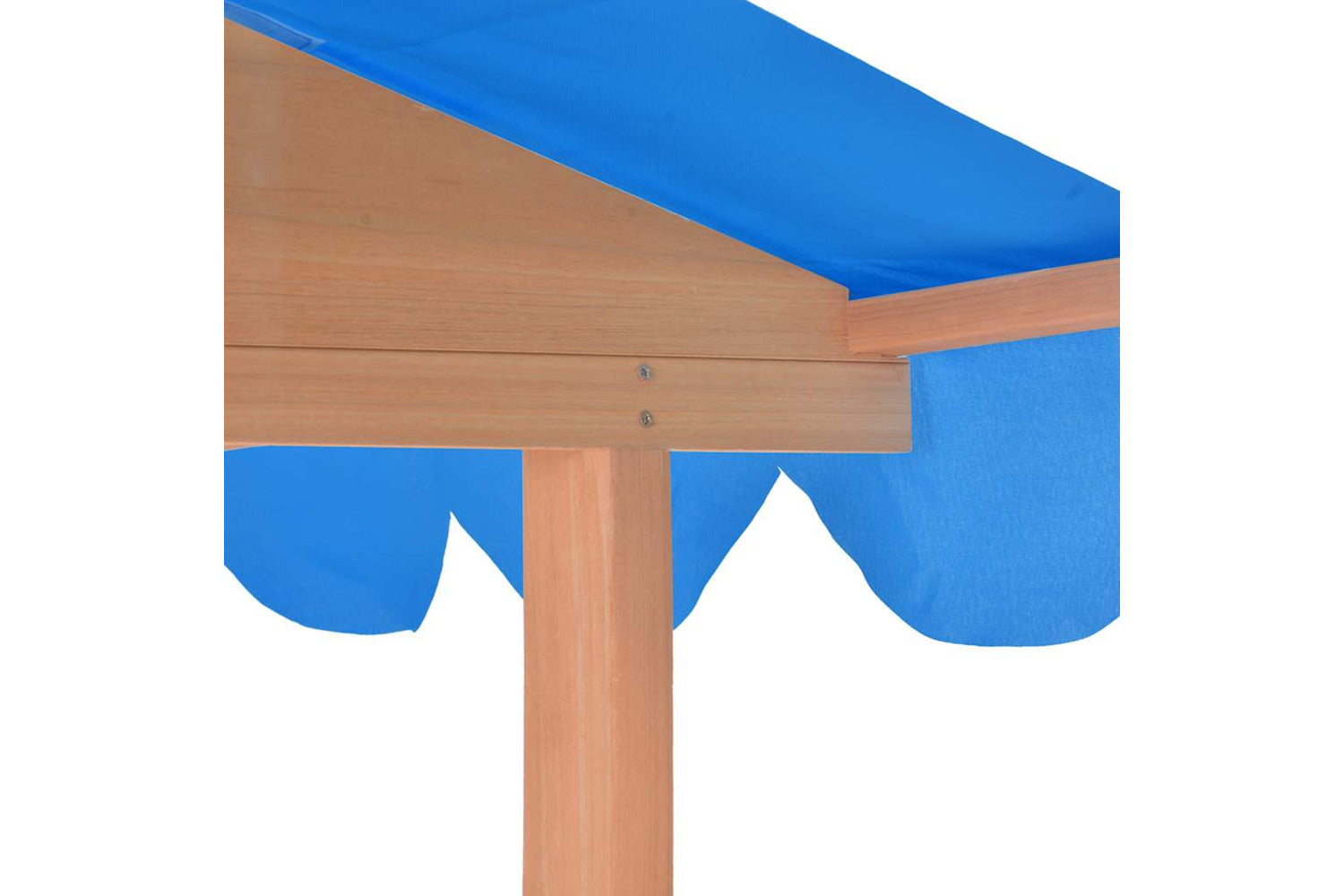 Vidaxl Kids Playhouse With Sandbox Fir Wood Blue Uv50-7