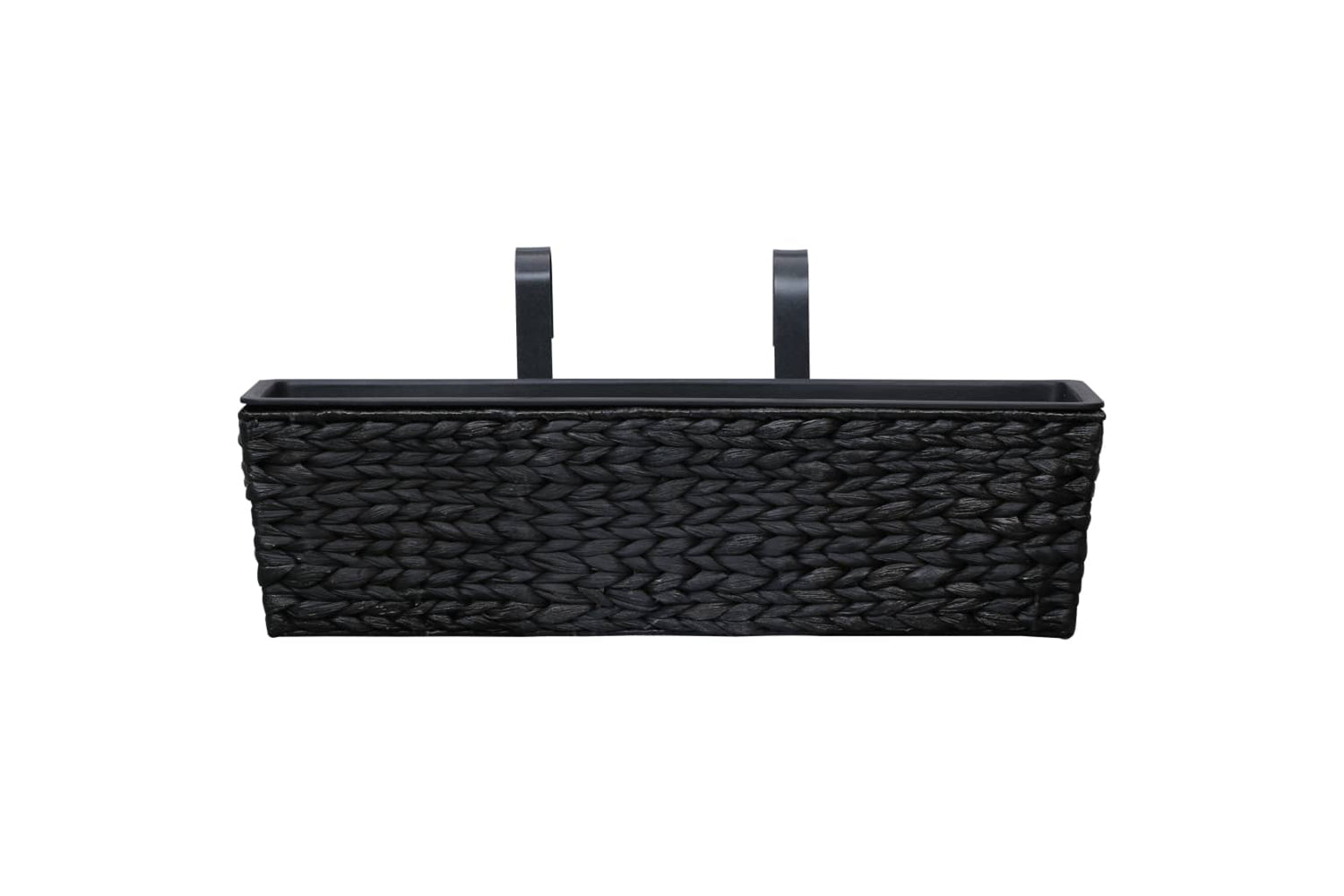 Vidaxl Planters 2 Pcs Water Hyacinth Black-6