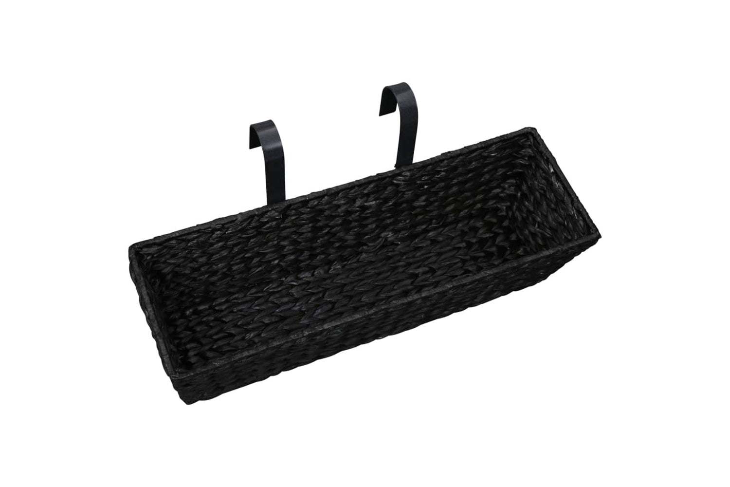 Vidaxl Planters 2 Pcs Water Hyacinth Black-5