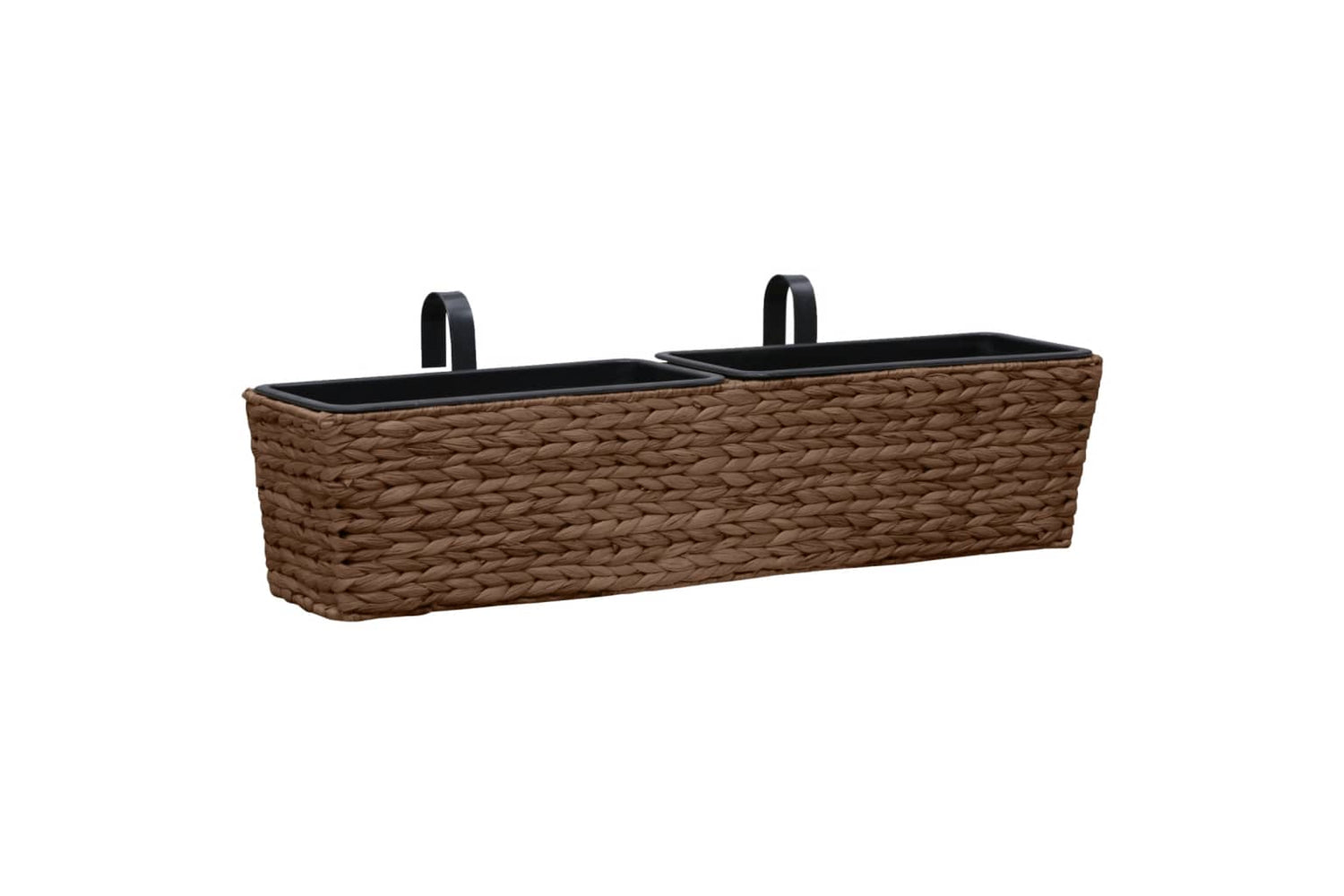 Vidaxl Garden Planters 2 Pcs Water Hyacinth Brown-2