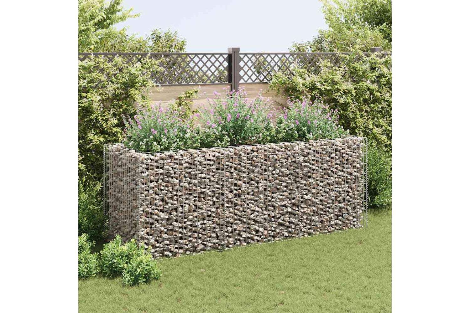 vidaXL 142554 Gabion Raised Bed Steel 270x90x100cm-2