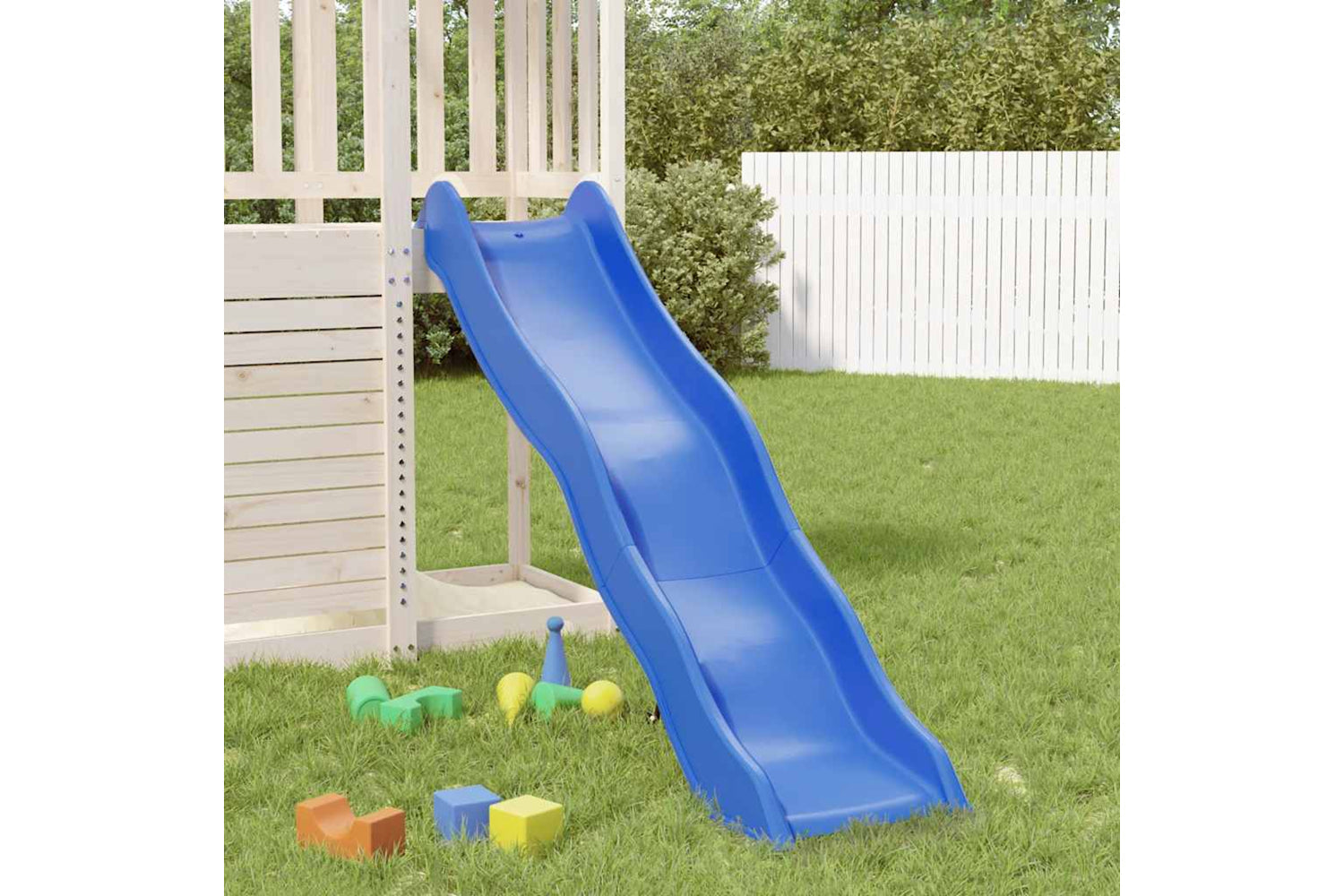 Vidaxl Play Slide Blue 174x38 Cm Polypropylene-2