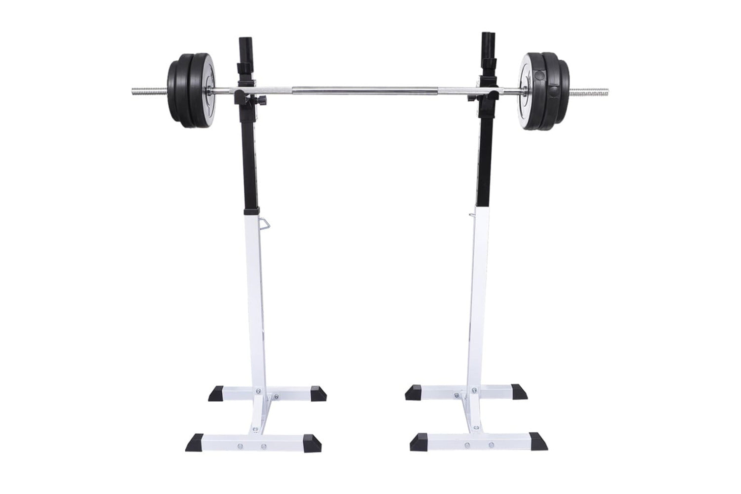 Vidaxl 275353 Barbell Squat Rack With Barbell And Dumbbell Set 30.5 Kg-2