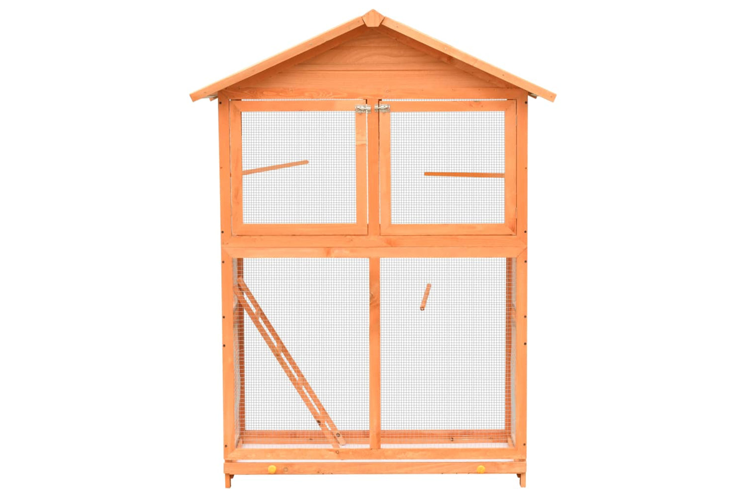 vidaXL 170638 Bird Cage Solid Pine & Fir Wood 125.5x59.5x164cm-2