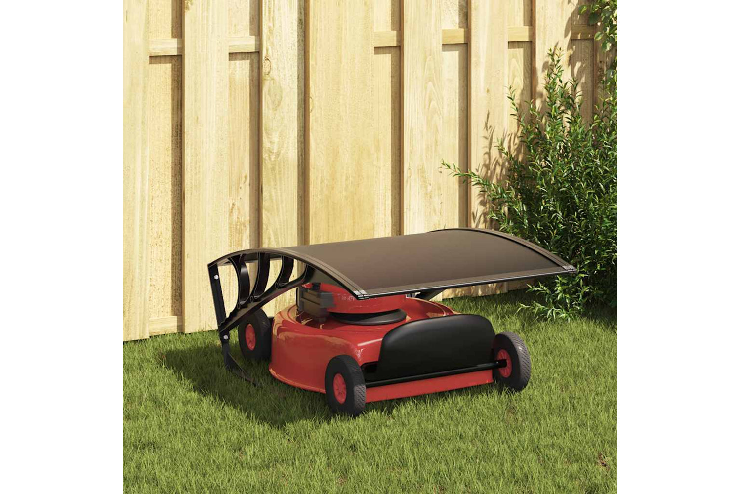 vidaXL 45638 Garage Roof For Robot Lawn Mower 77x103x46cm Black-2
