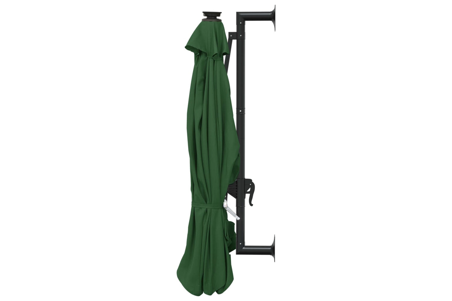 Vidaxl 312523 Wall-mounted Parasol With Leds And Metal Pole 300 Cm Green-5