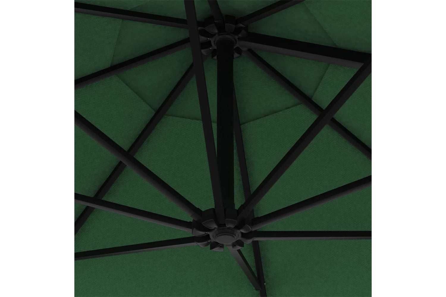 Vidaxl 312523 Wall-mounted Parasol With Leds And Metal Pole 300 Cm Green-8