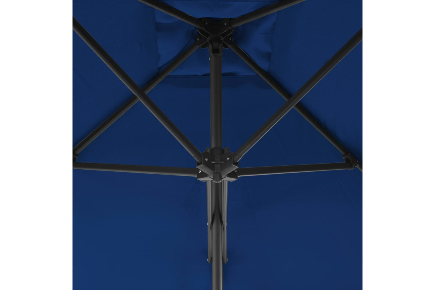 vidaXL 312521 Outdoor Parasol With Steel Pole Blue 300x230cm-5