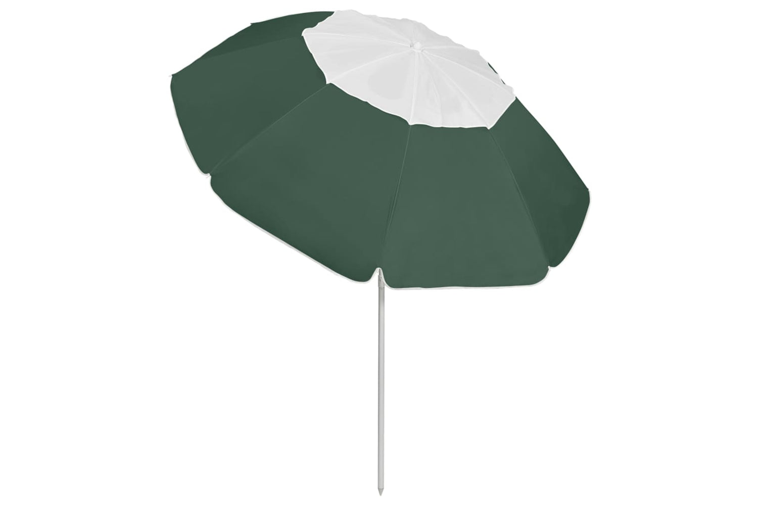 vidaXL 314717 Beach Umbrella Green 300cm-2
