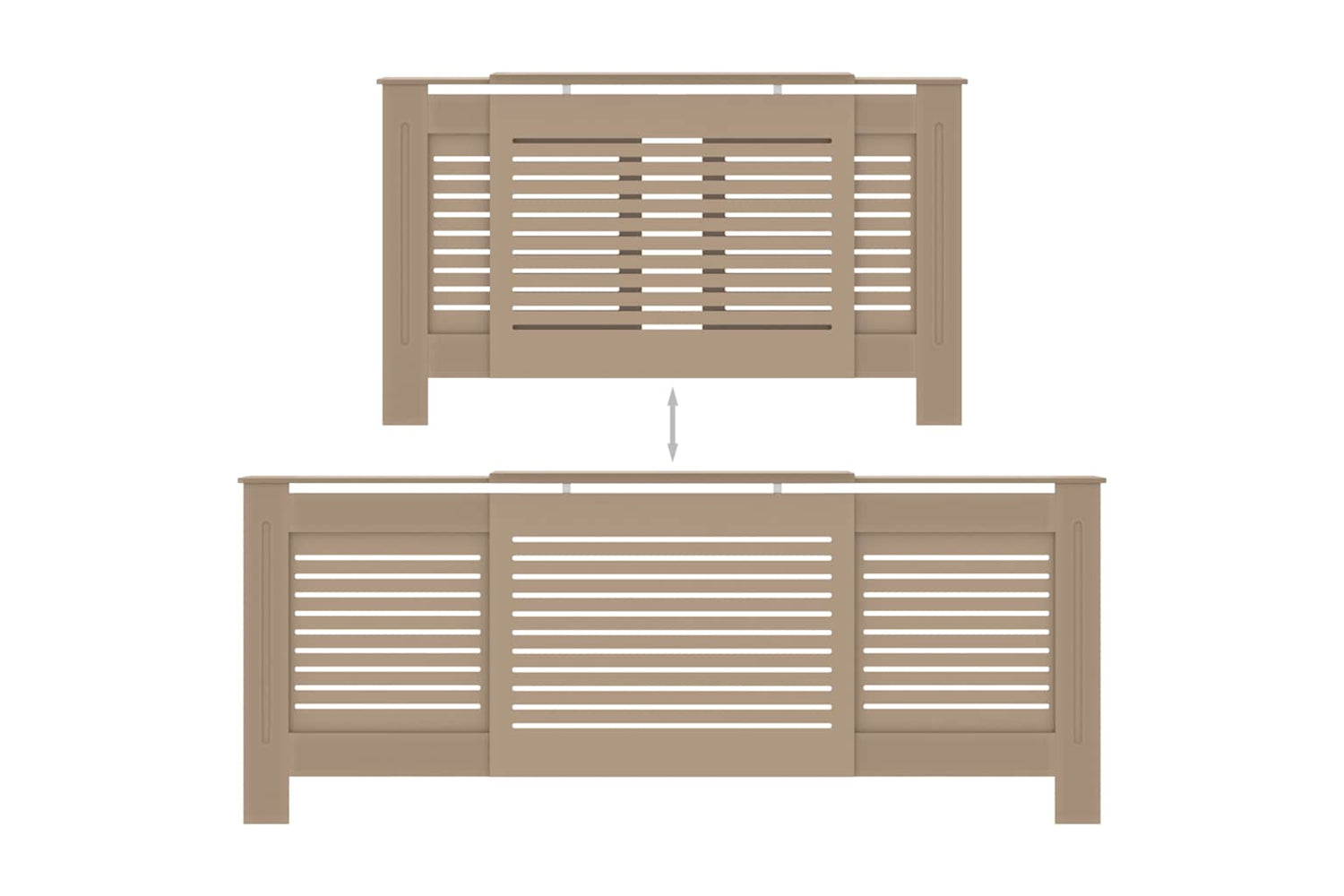 vidaXL Mdf Radiator Cover 205cm-5