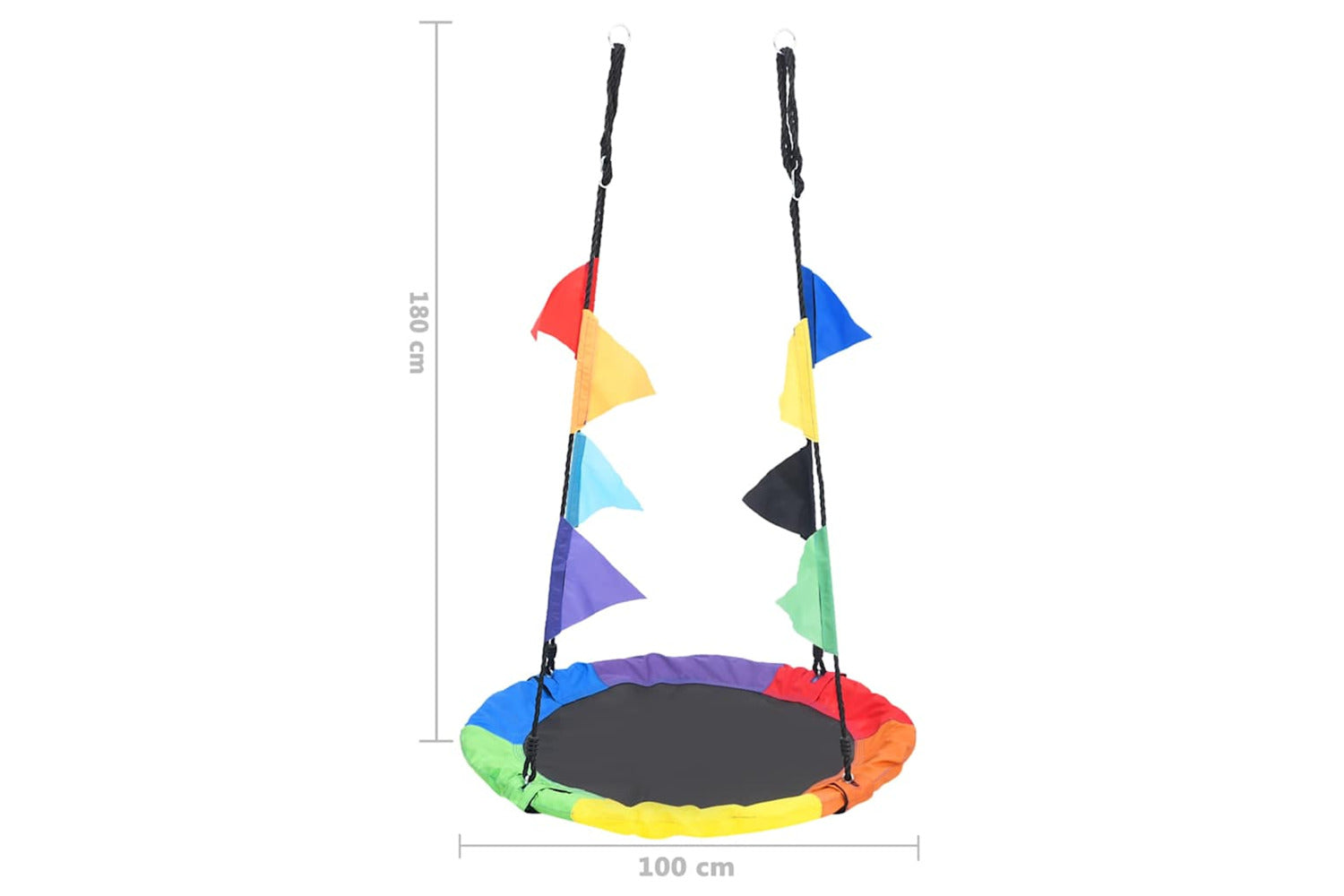 Vidaxl Rainbow Swing With Flags 100 Cm-5
