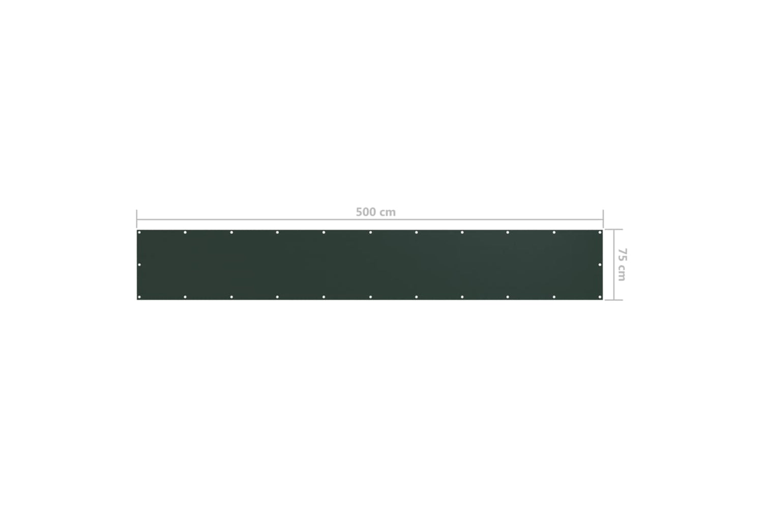 vidaXL 134998 Balcony Screen Dark Green 75x500cm Oxford Fabric-5