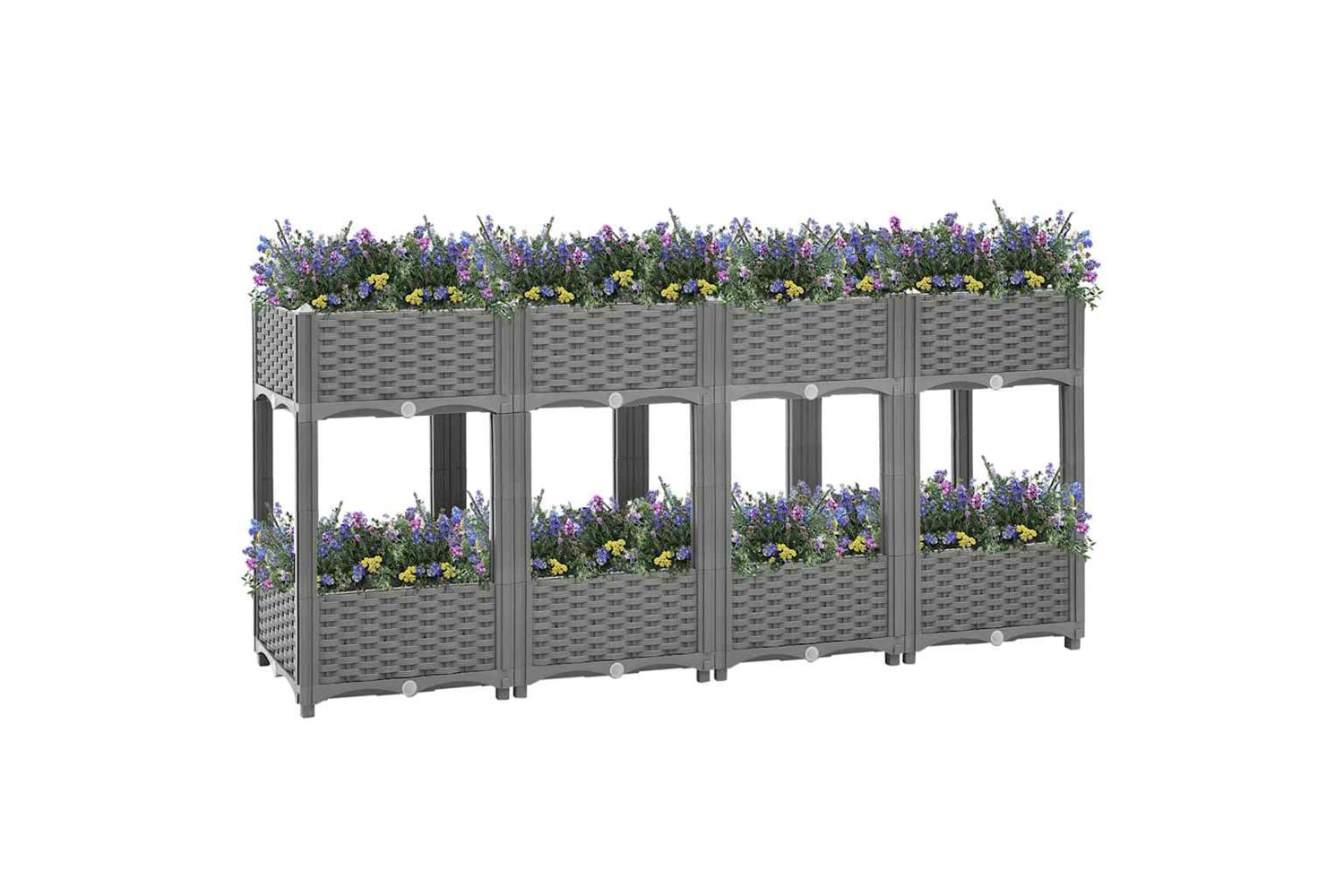 vidaXL 153300 Raised Bed 160x40x71cm Polypropylene-2