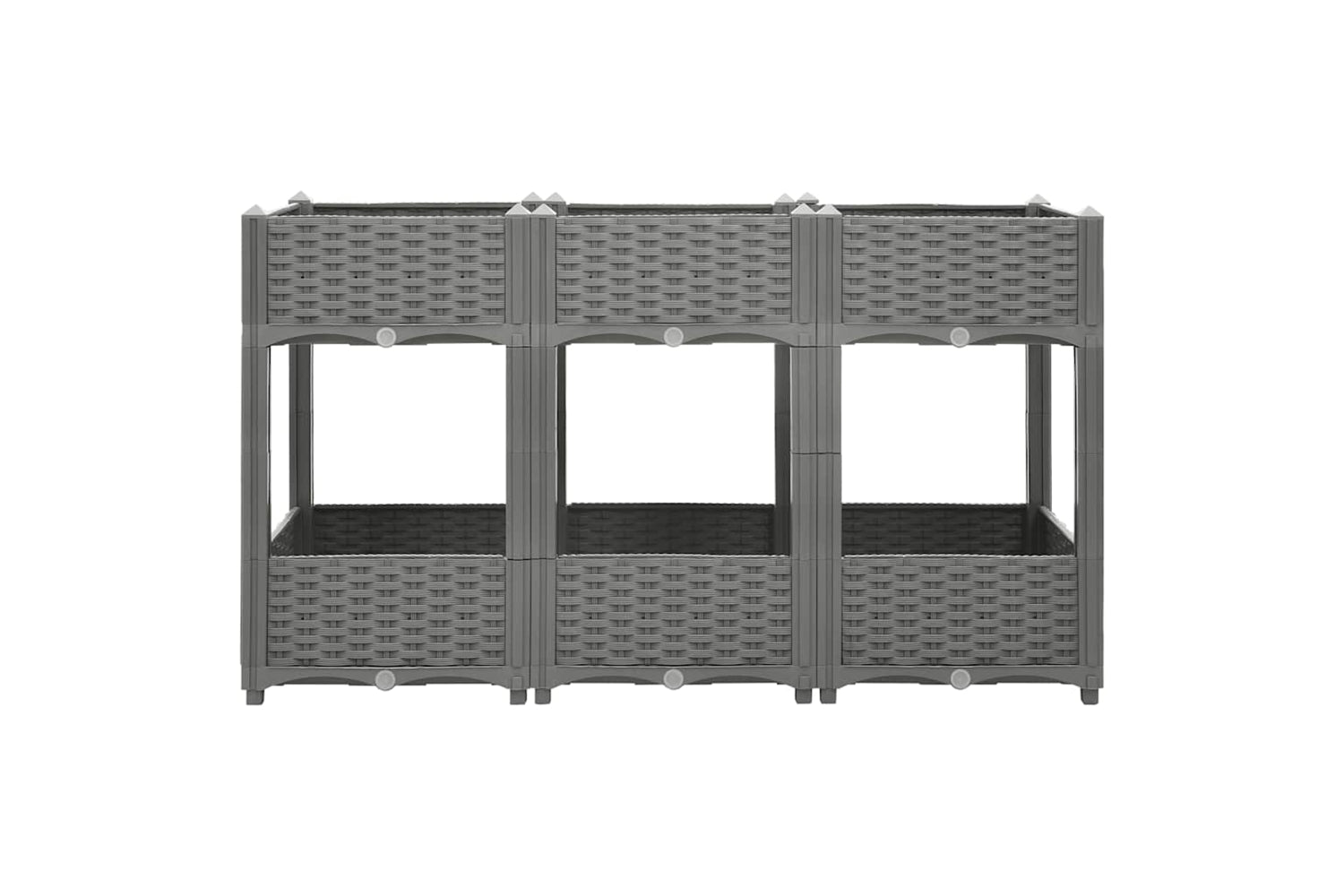 vidaXL 153299 Raised Bed 120x40x71cm Polypropylene-3