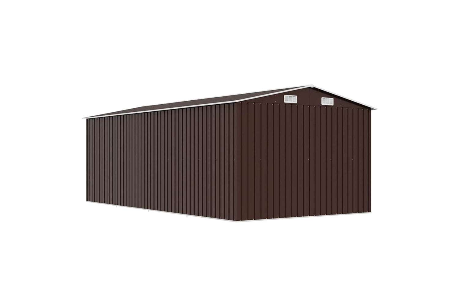 vidaXL 143351 Garden Shed 257x489x181cm Metal Brown-7