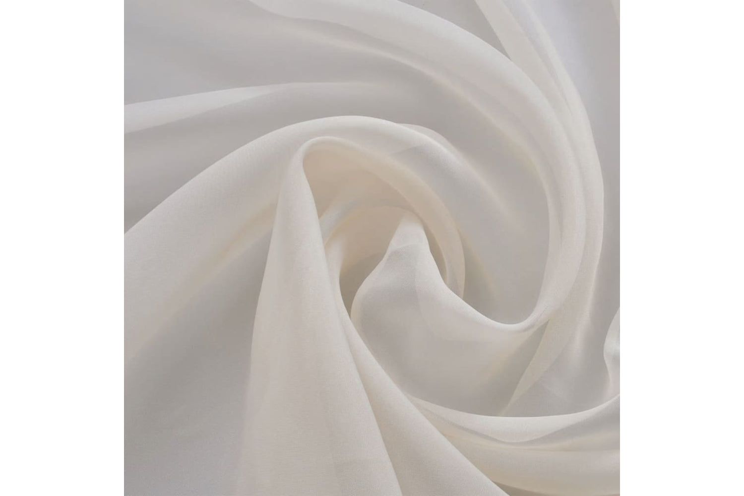 vidaXL 130761 Voile Fabric 1.45 X 20 M Cream-2