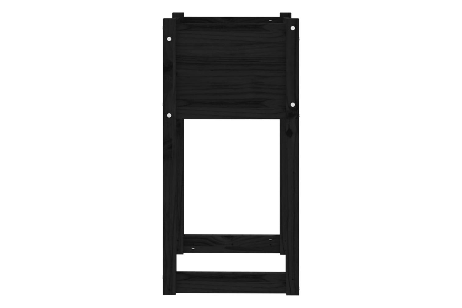 vidaXL 822131 Planters 2 Pcs Black 40x40x81cm Solid Wood Pine-5
