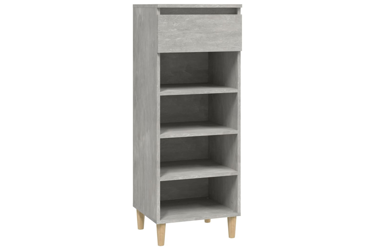 vidaXL 819776 Shoe Cabinet Concrete Grey 40x36x105cm Engineered Wood