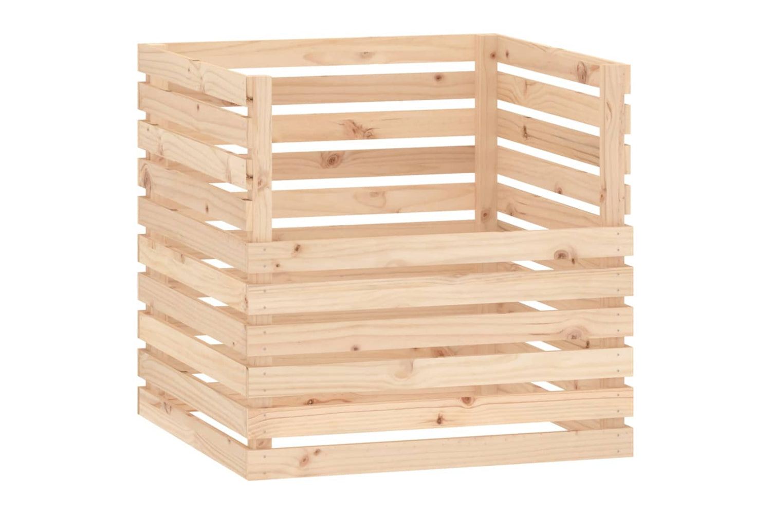 vidaXL 822187 Composter 80x80x78cm Solid Wood Pine