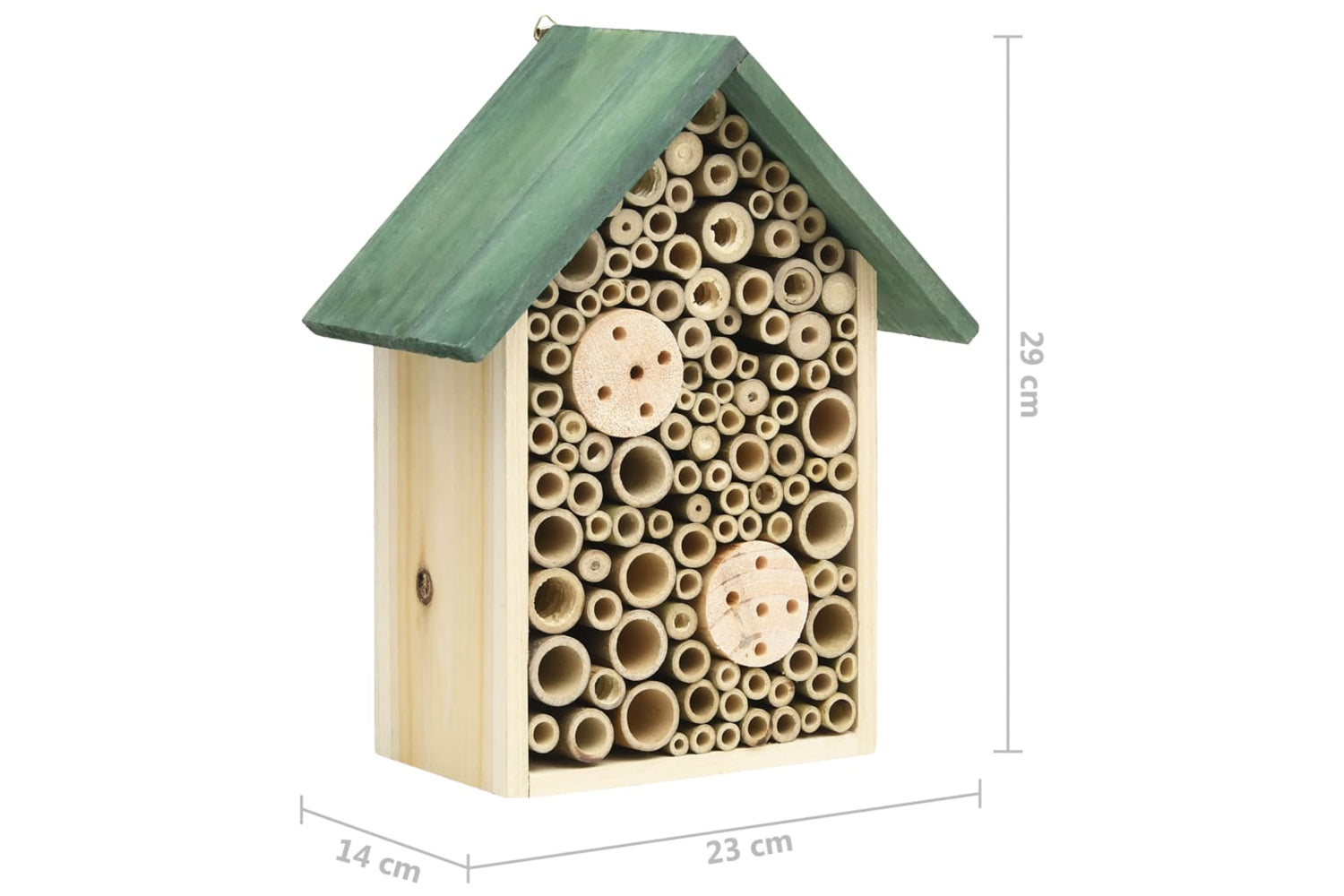vidaXL 314813 Insect Hotels 2 Pcs 23x14x29cm Solid Firwood-7