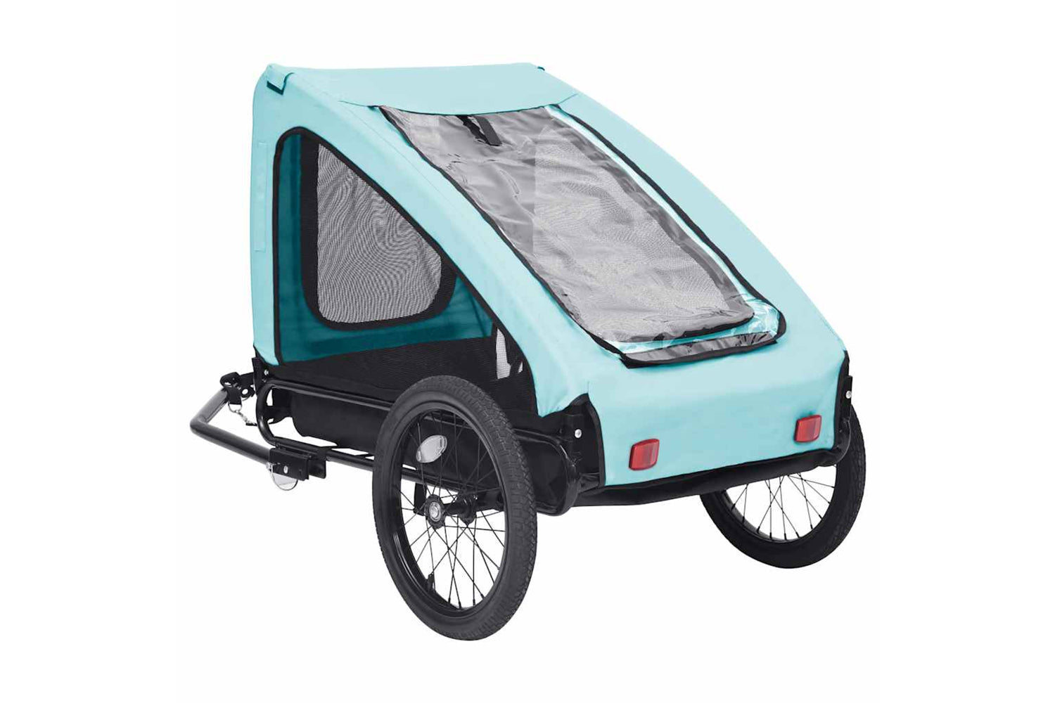 Vidaxl Pet Bike Trailer Blue And Black-3
